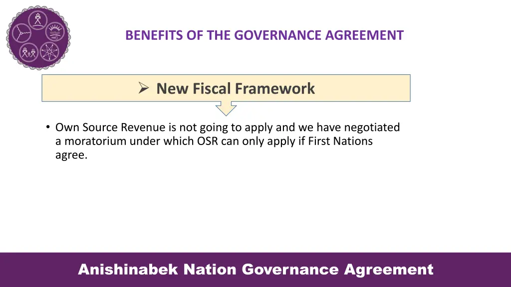 benefits of the governance agreement 6