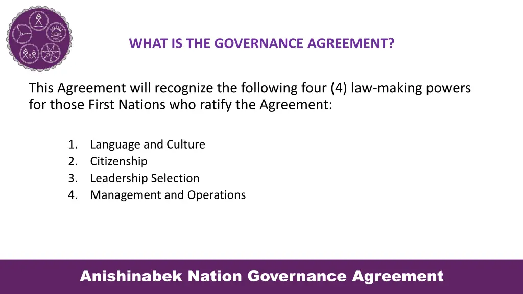 what is the governance agreement