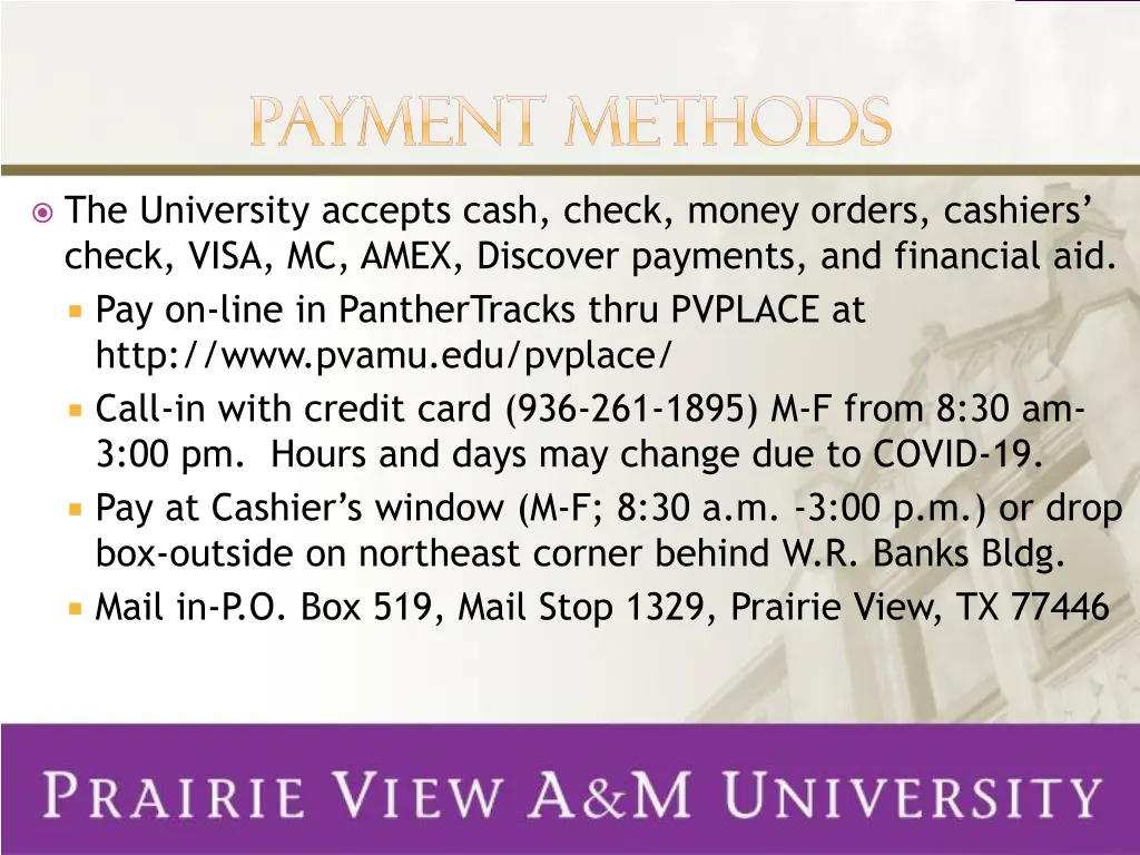 payment methods payment methods