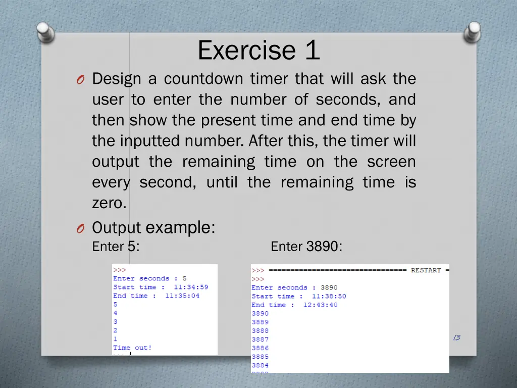 exercise 1