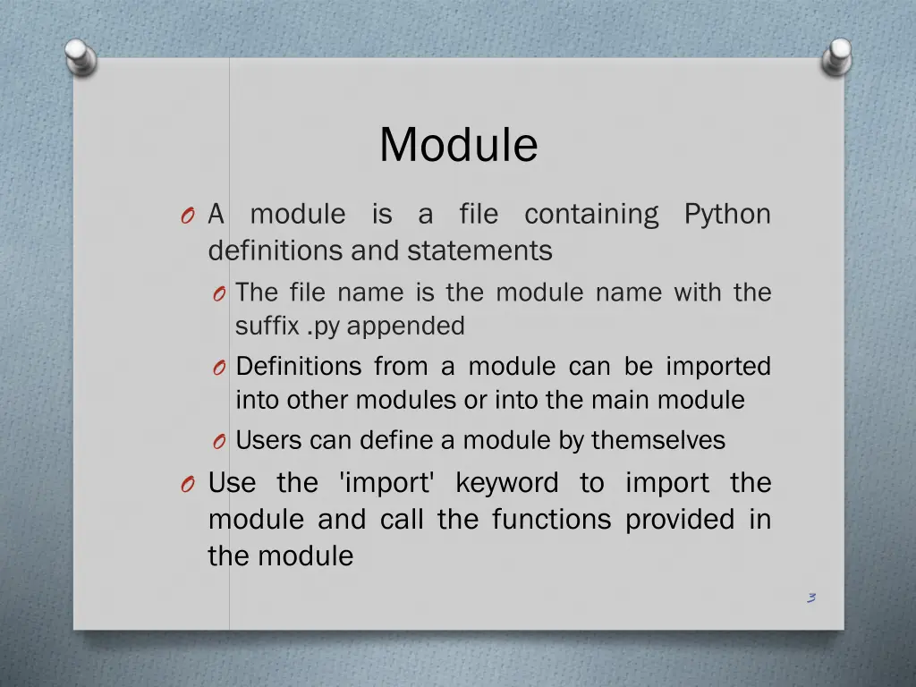 module