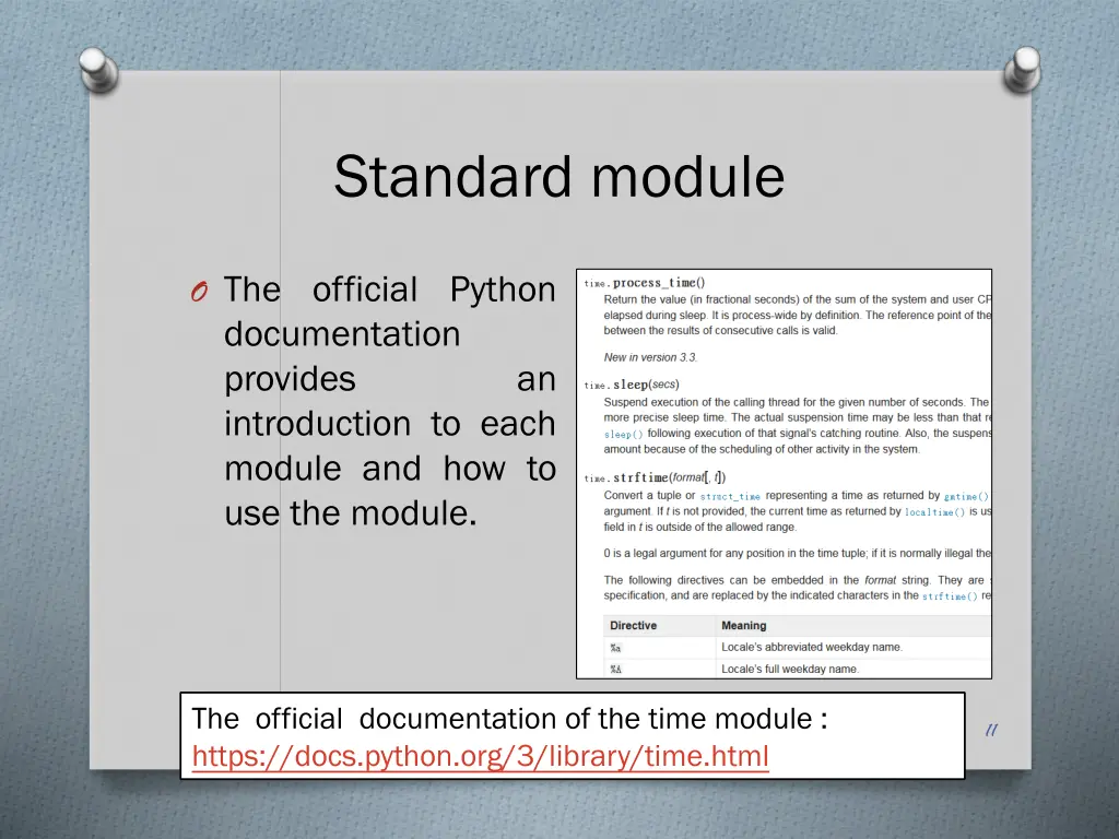 standard module 1