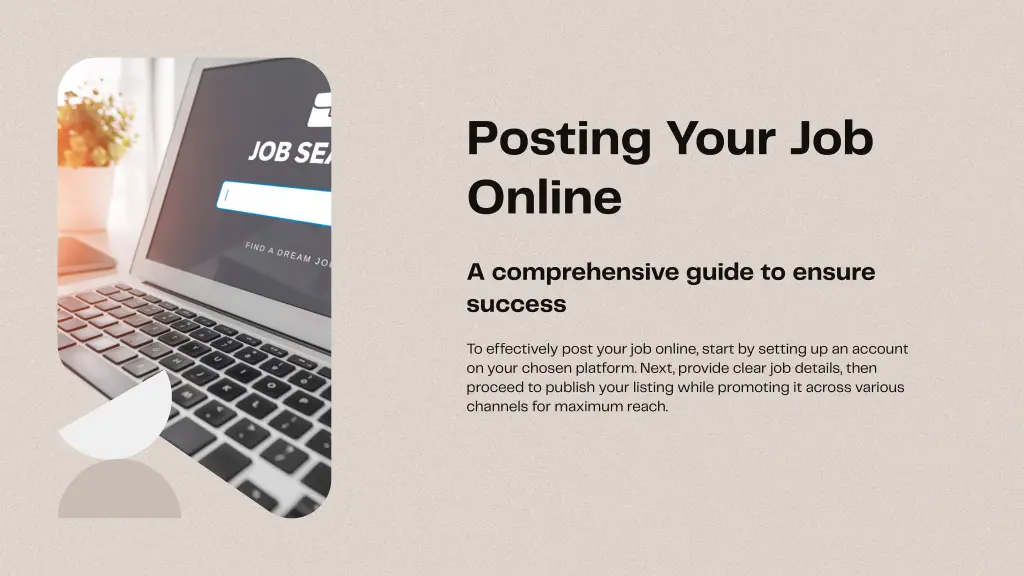 posting your job online