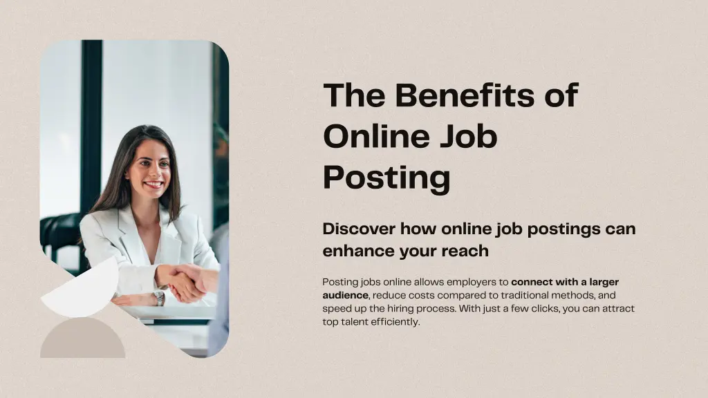 the benefits of online job posting