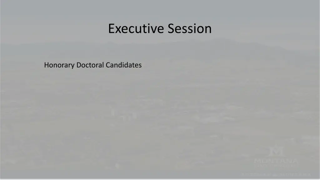 executive session 1