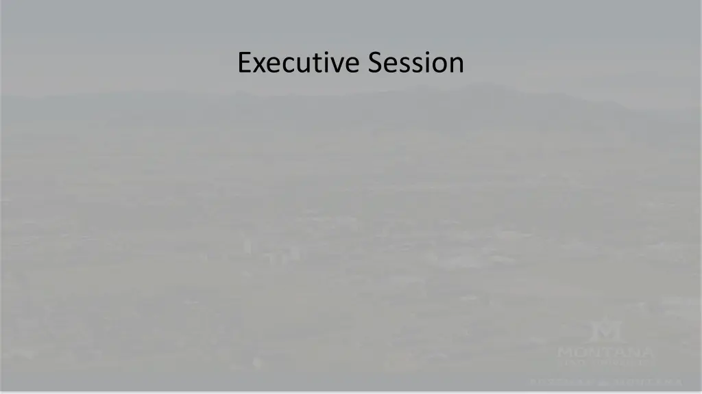 executive session