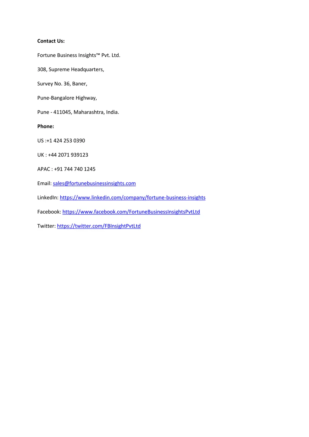 contact us