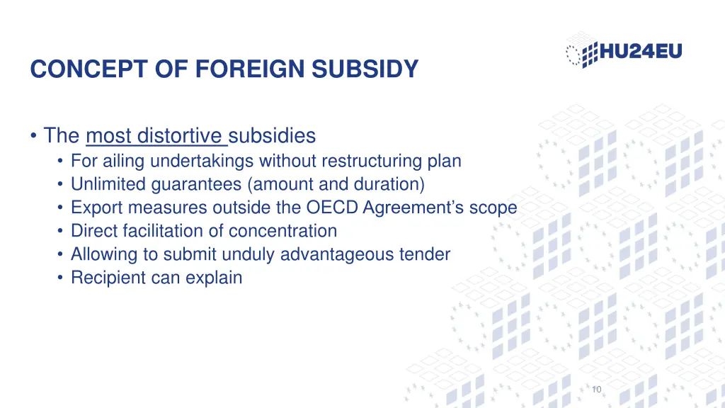 concept of foreign subsidy