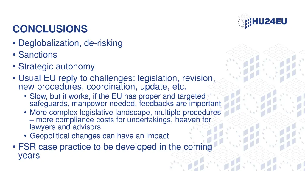conclusions deglobalization de risking sanctions
