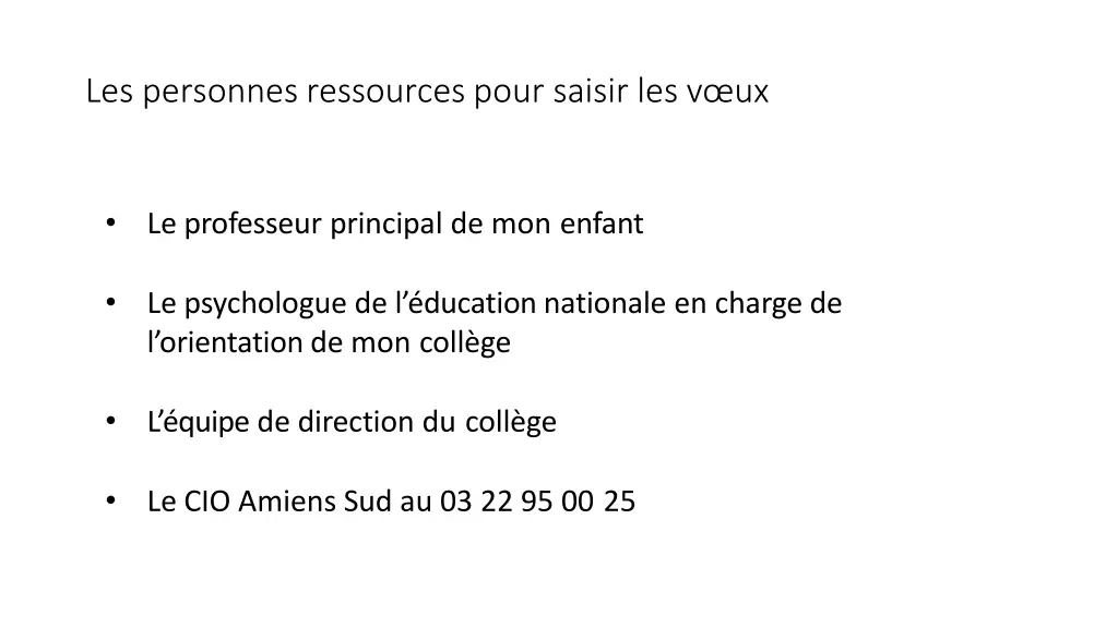 les personnes ressources pour saisir les v ux