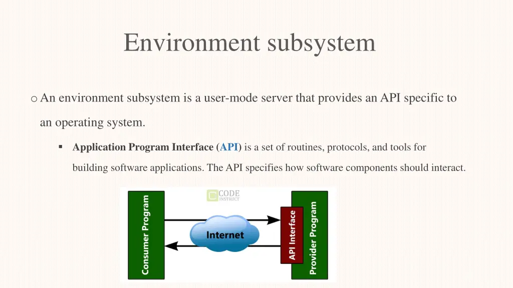 environment subsystem