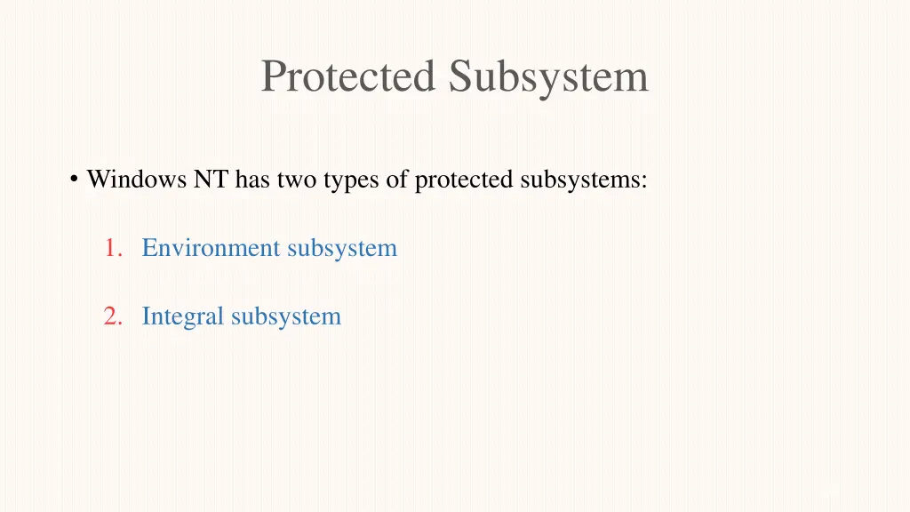 protected subsystem