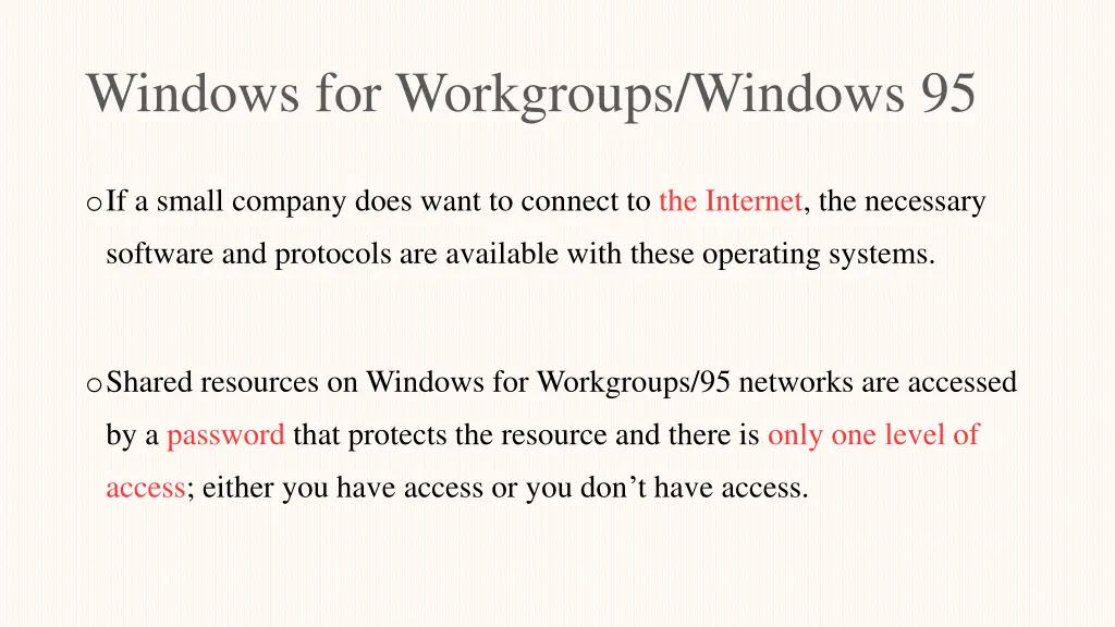 windows for workgroups windows 95 1