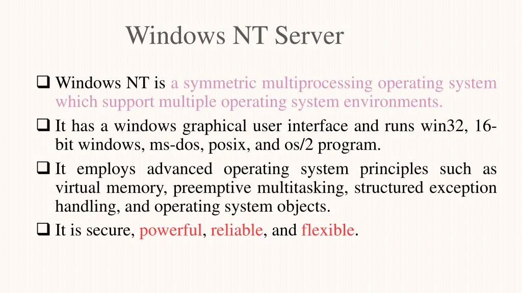 windows nt server