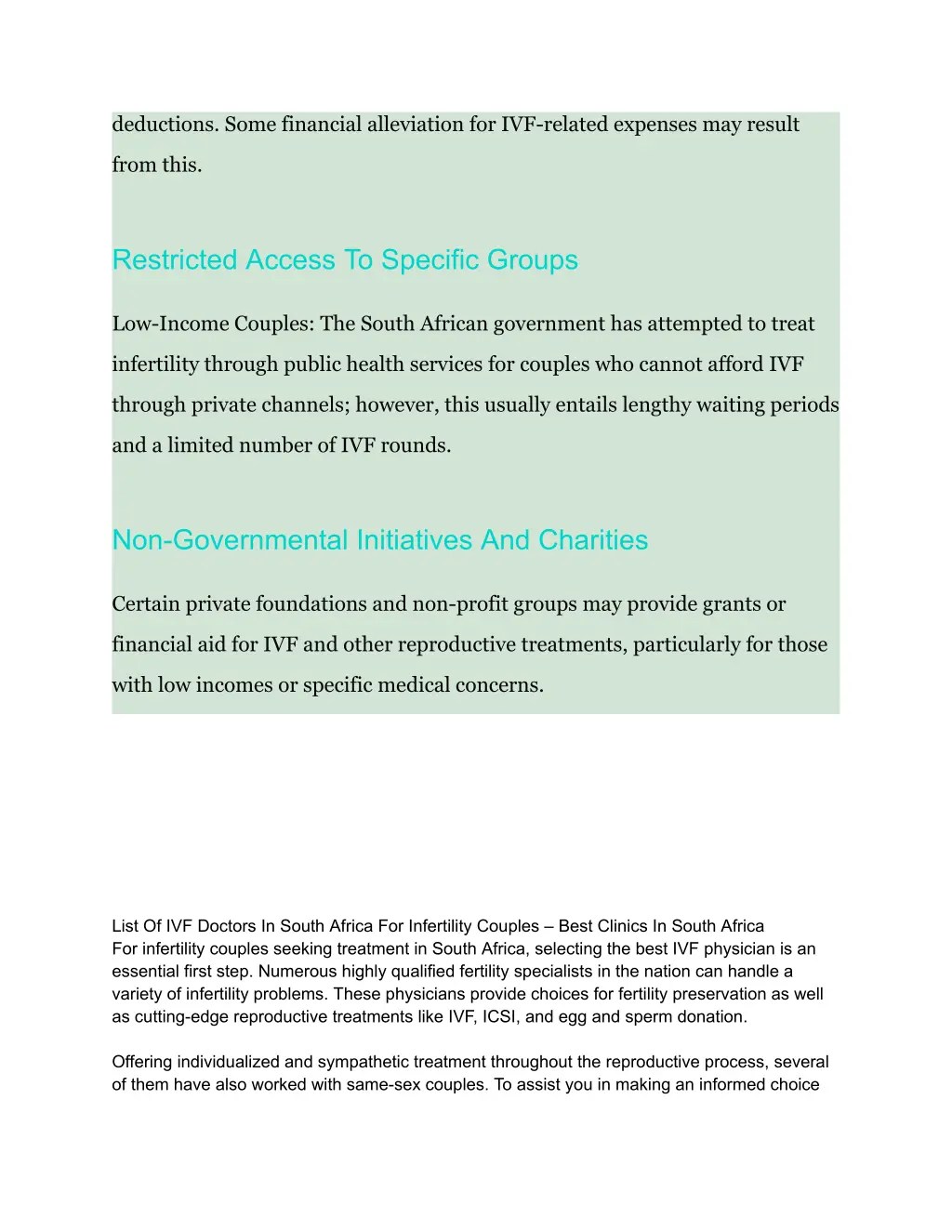deductions some financial alleviation