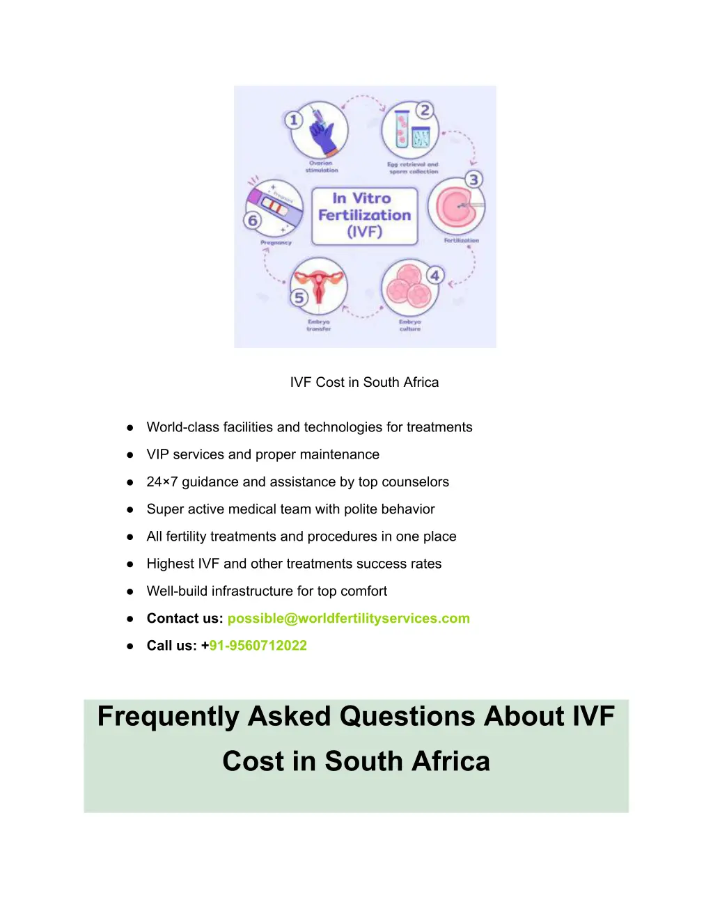 ivf cost in south africa