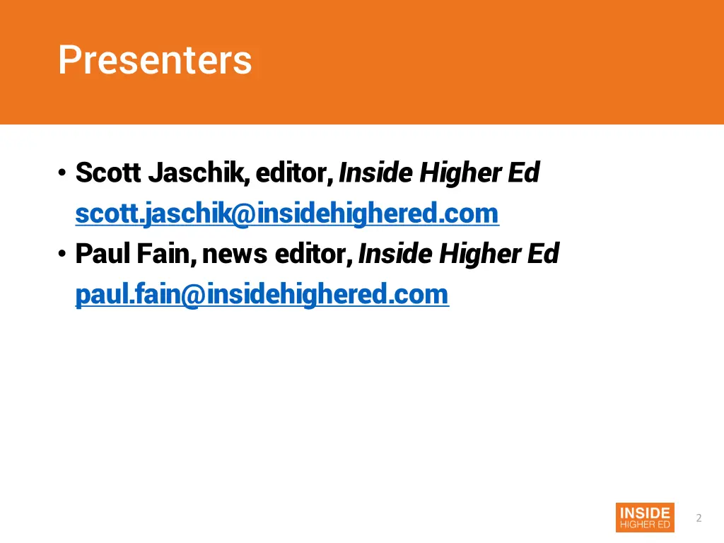 presenters