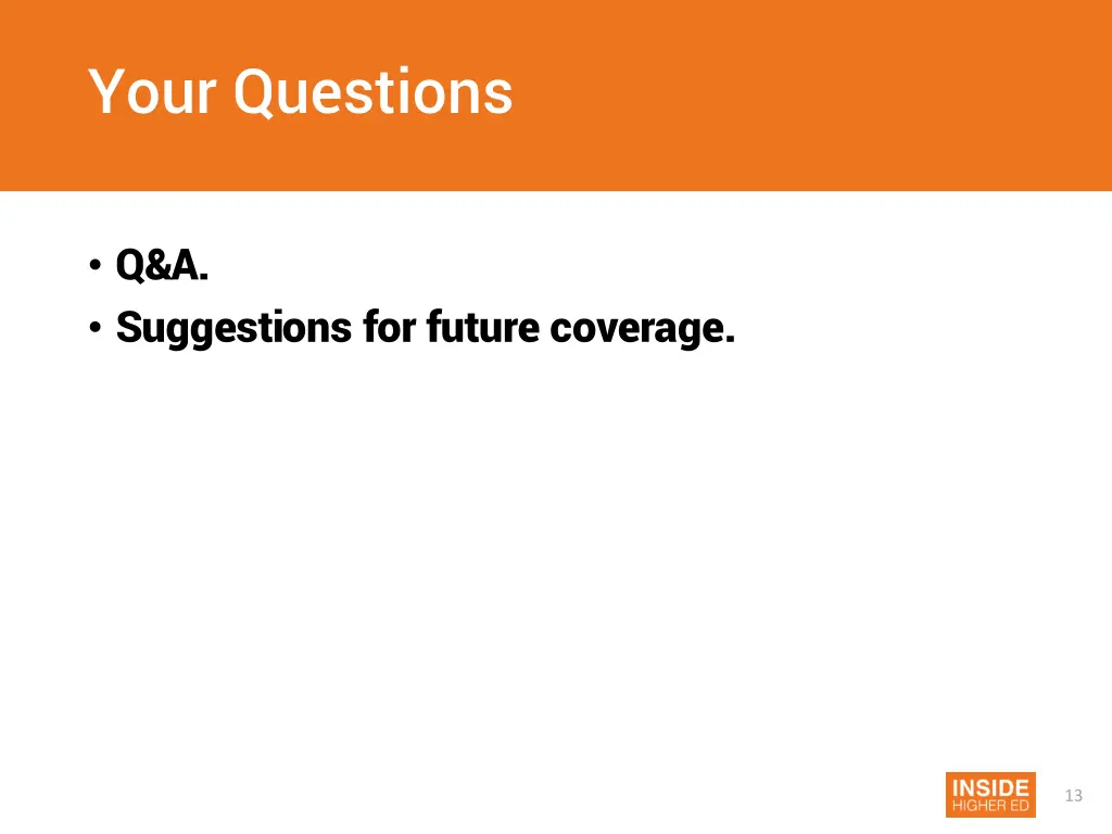 your questions