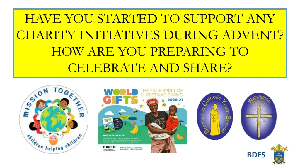 have you started to support any charity