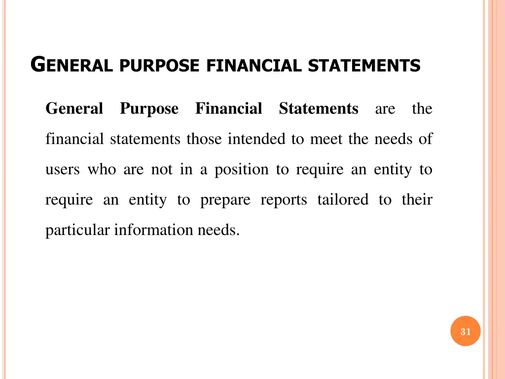 g eneral purpose financial statements