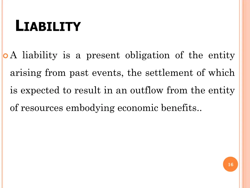l iability