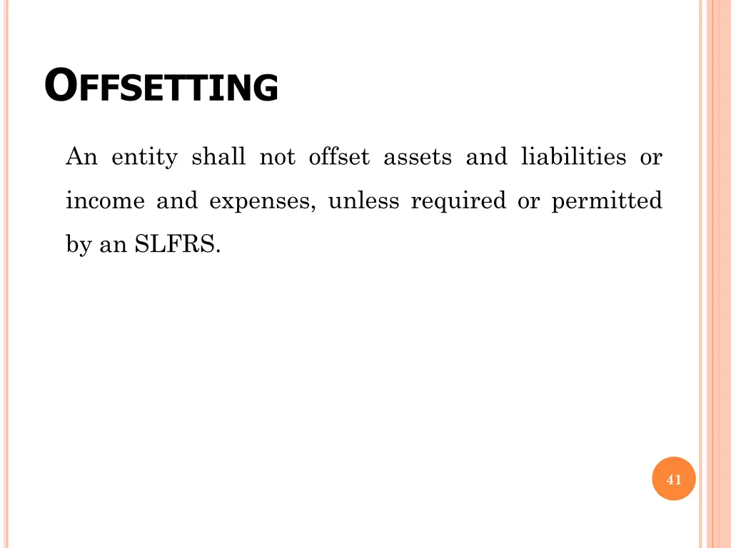 o ffsetting