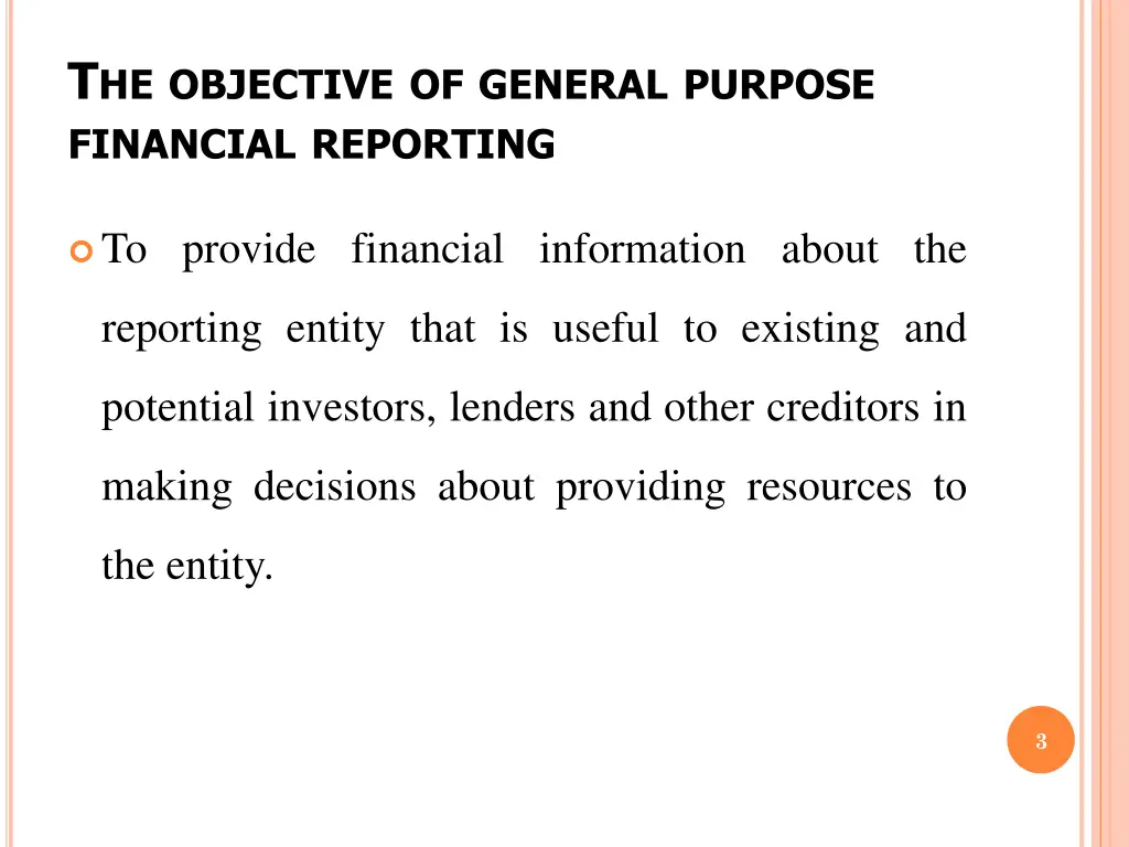 t he objective of general purpose financial
