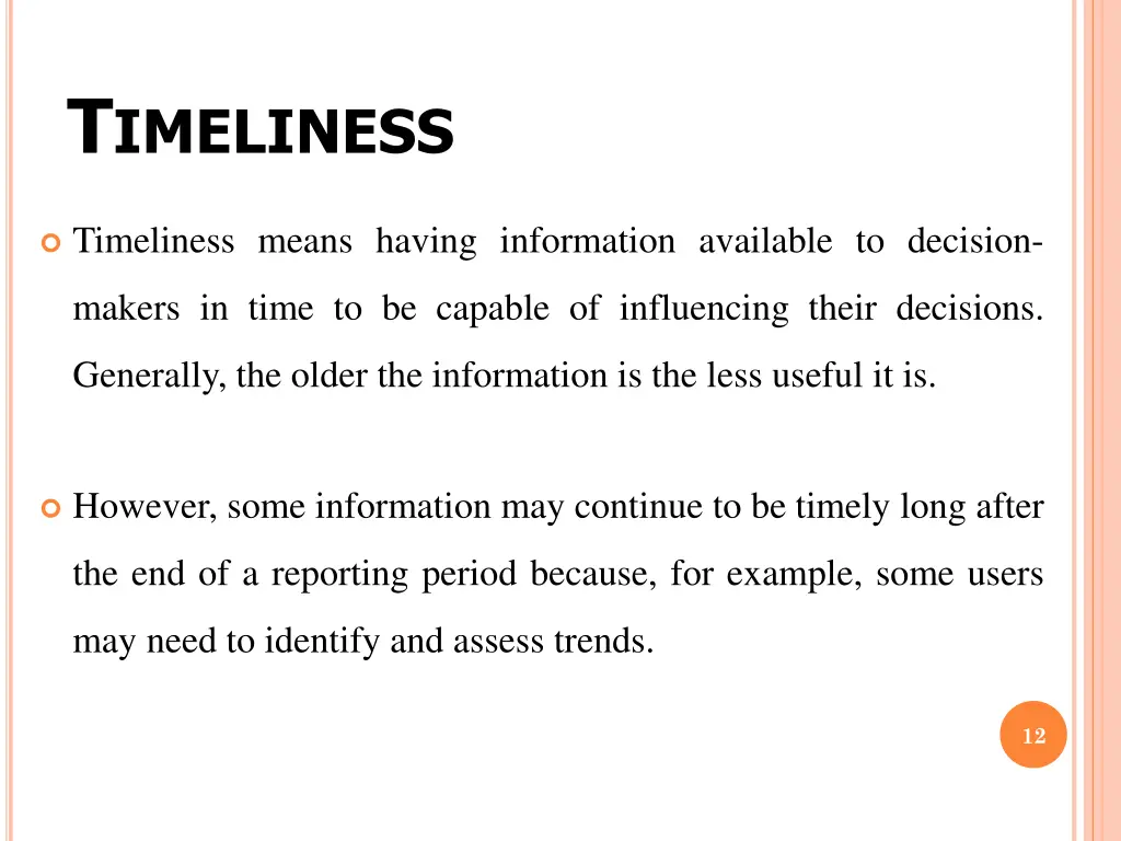 t imeliness