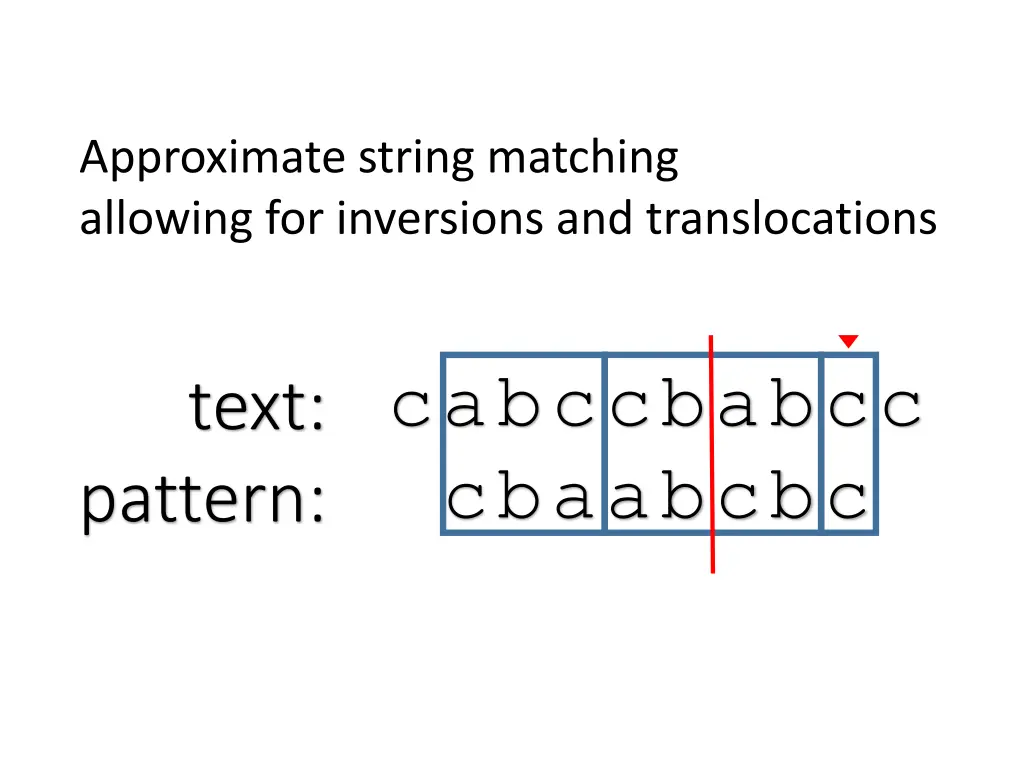 approximate string matching allowing 1
