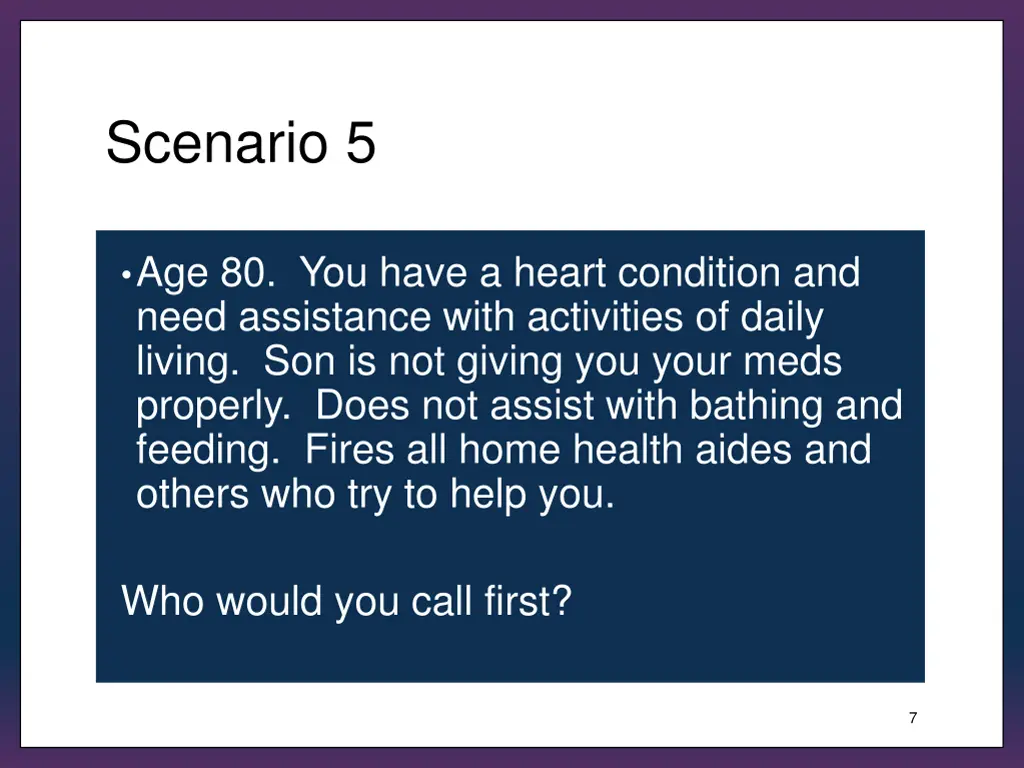 scenario 5