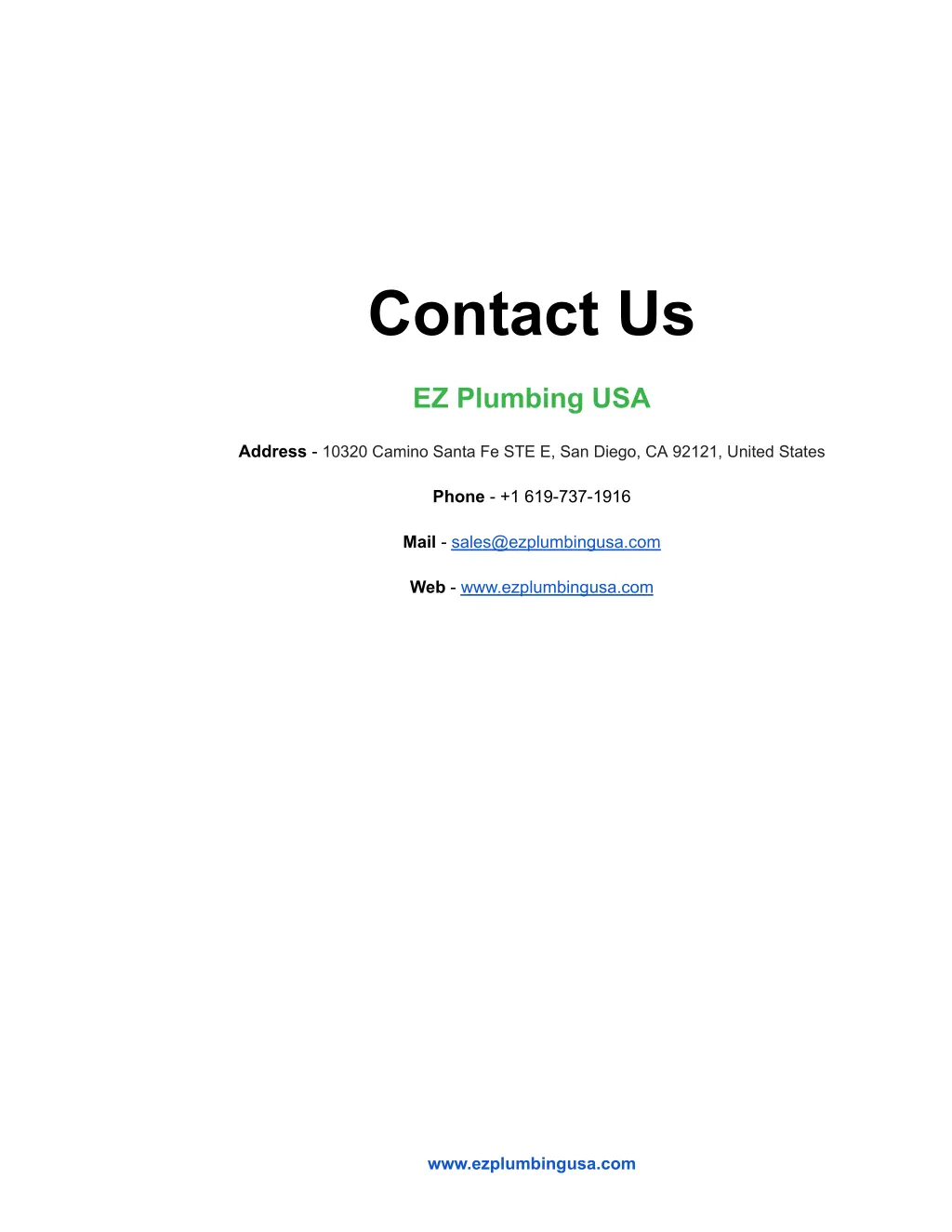 contact us