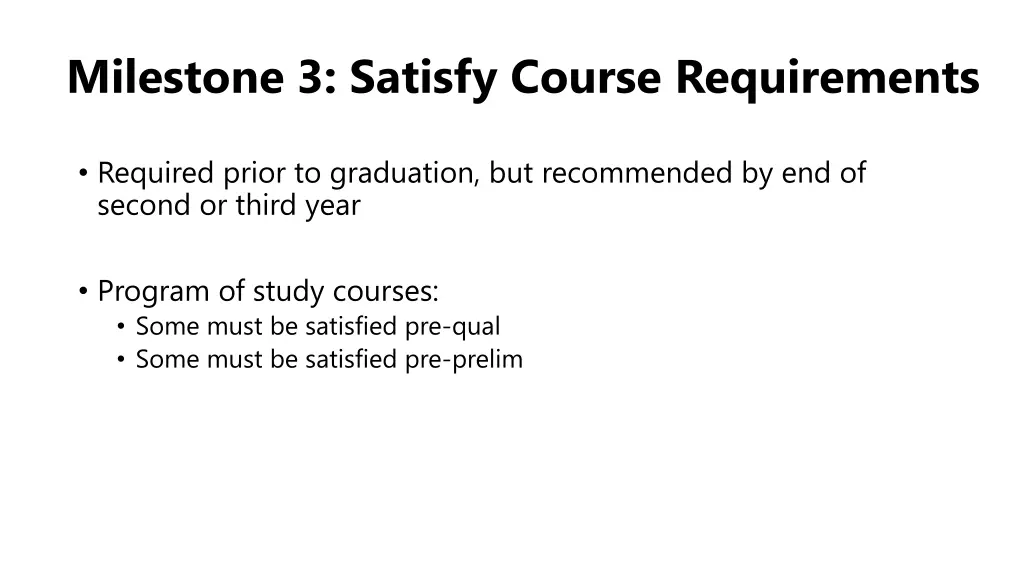 milestone 3 satisfy course requirements