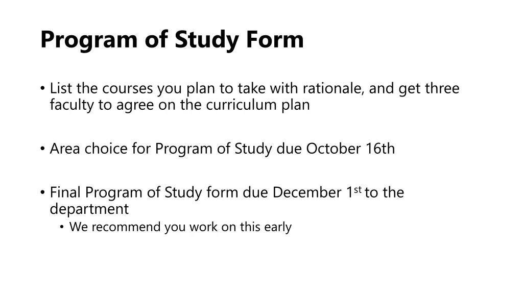 program of study form