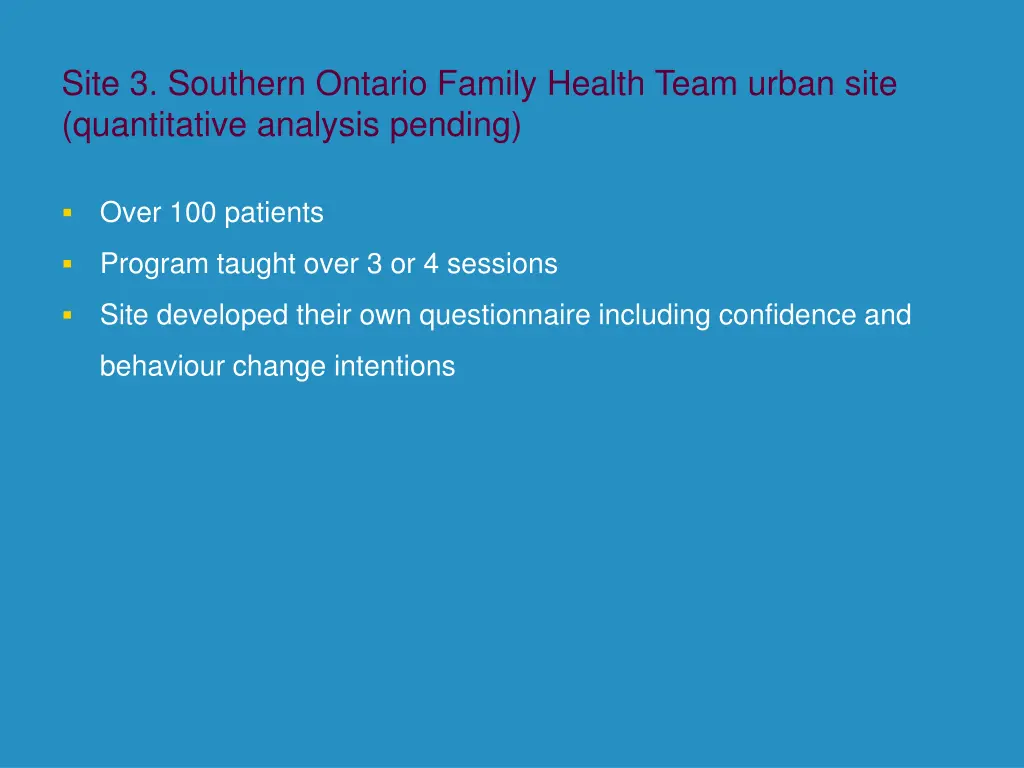 site 3 southern ontario family health team urban