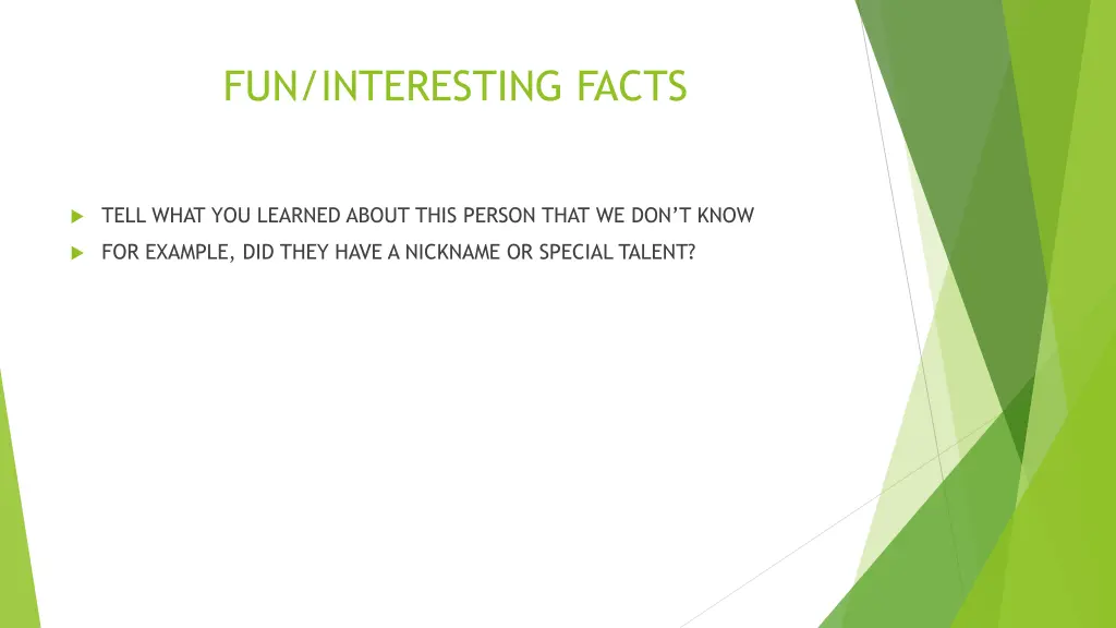 fun interesting facts