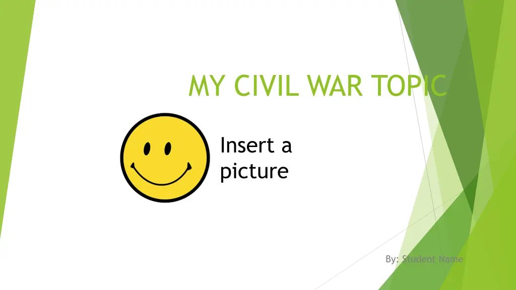 my civil war topic