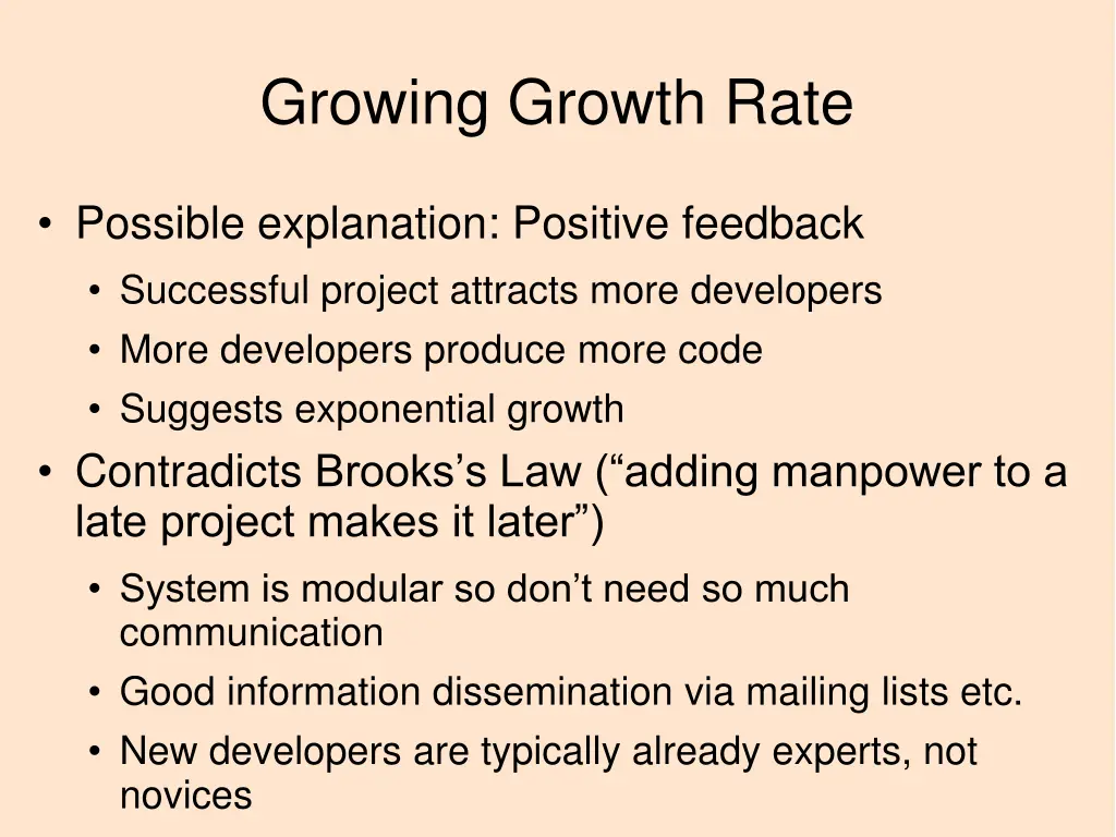 growing growth rate