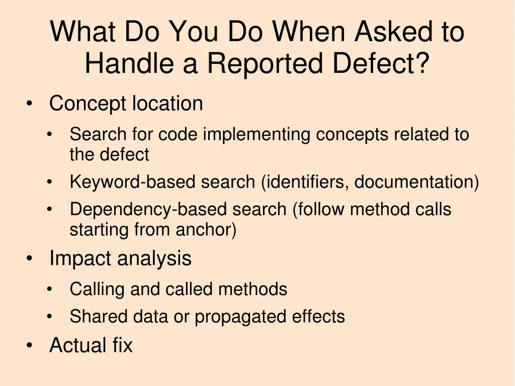 what do you do when asked to handle a reported 1