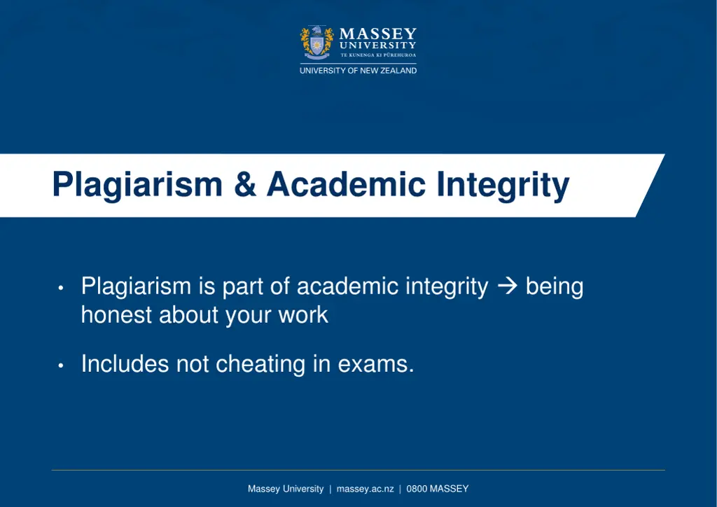 plagiarism academic integrity
