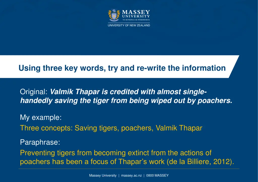 using three key words try and re write