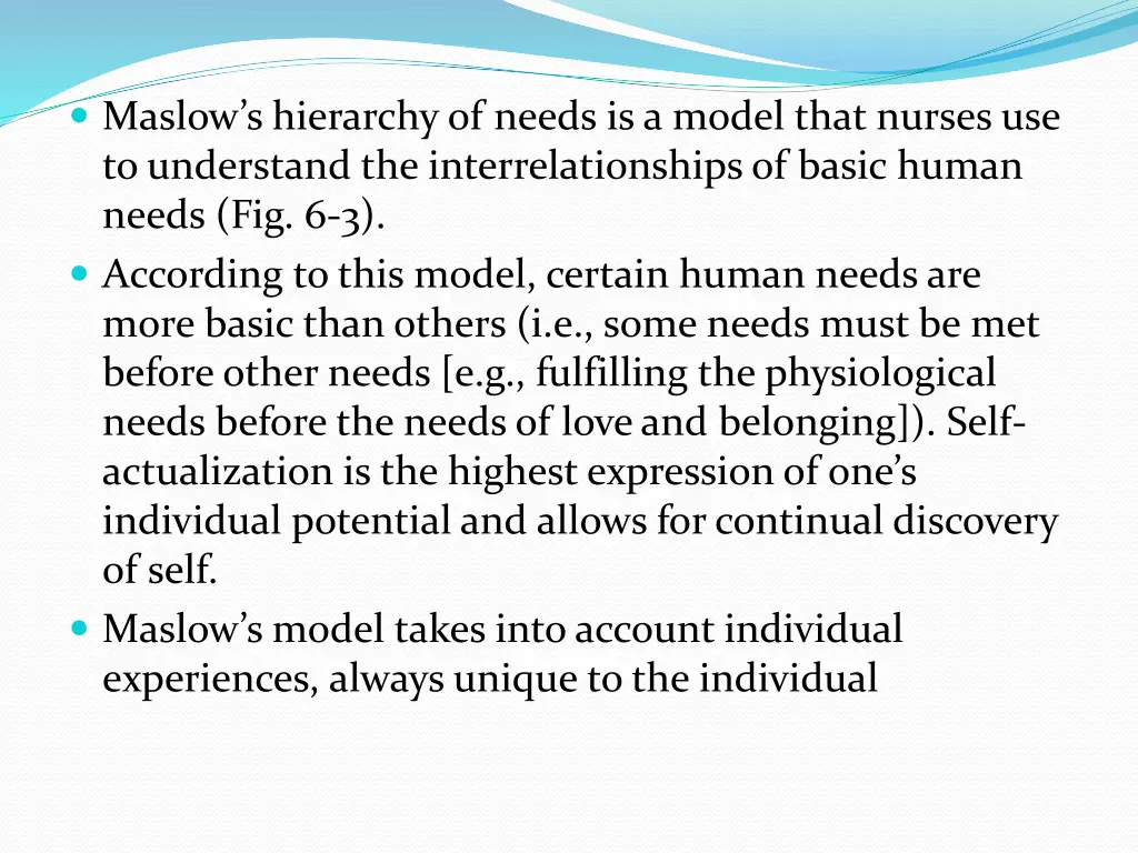 maslow s hierarchy of needs is a model that