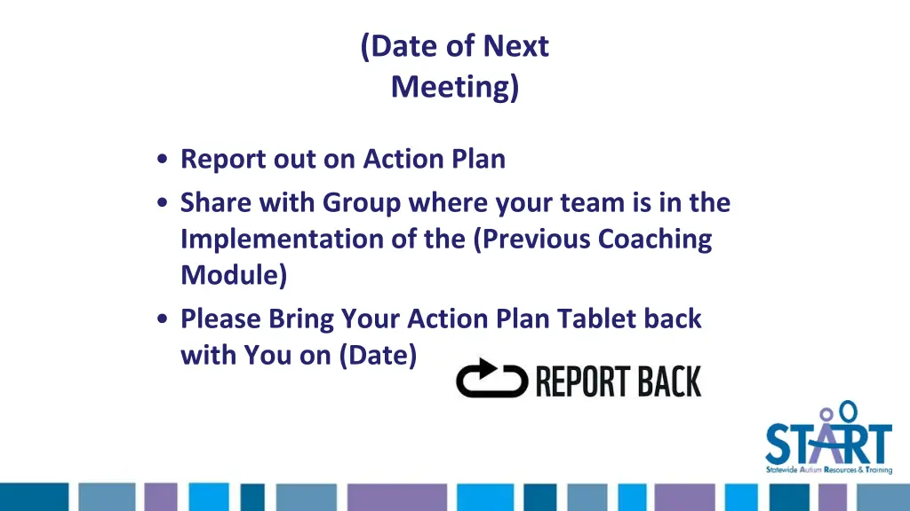 date of next meeting