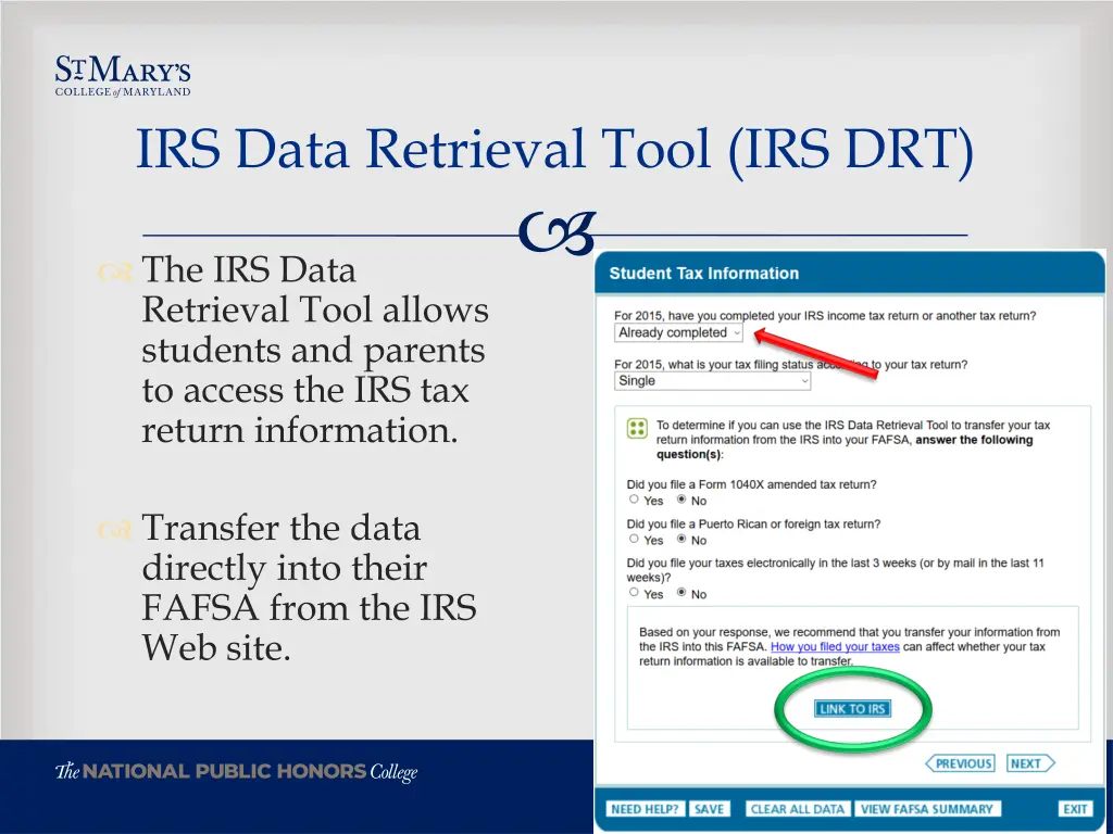 irs data retrieval tool irs drt