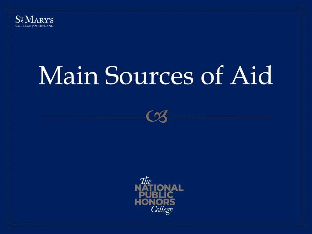 main sources of aid