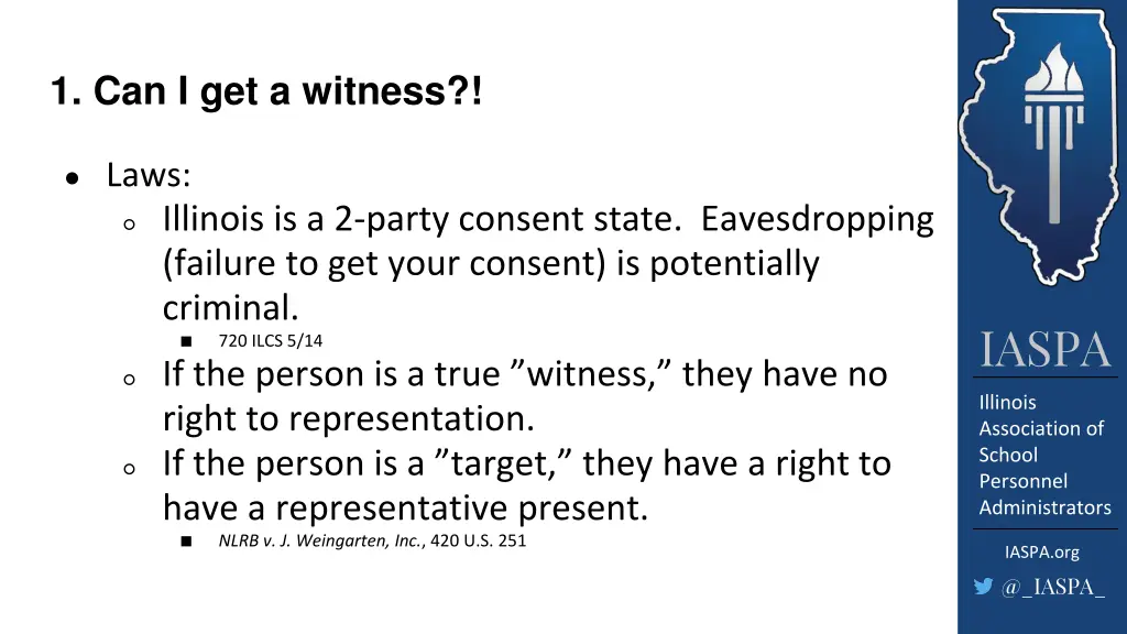 1 can i get a witness 1