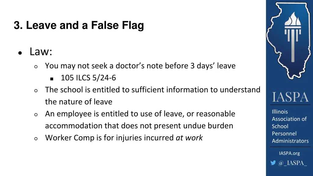3 leave and a false flag 1
