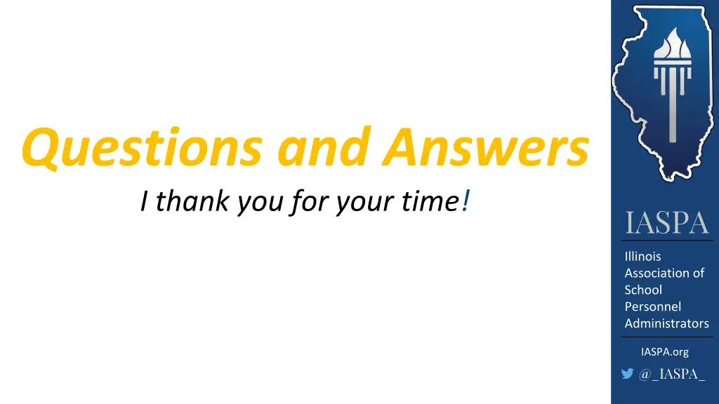 questions and answers i thank you for your time