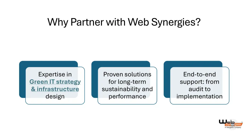 why partner with web synergies