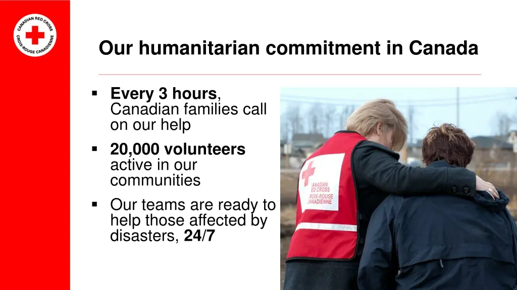 our humanitarian commitment in canada
