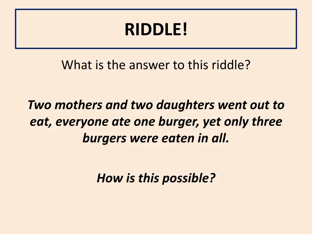riddle